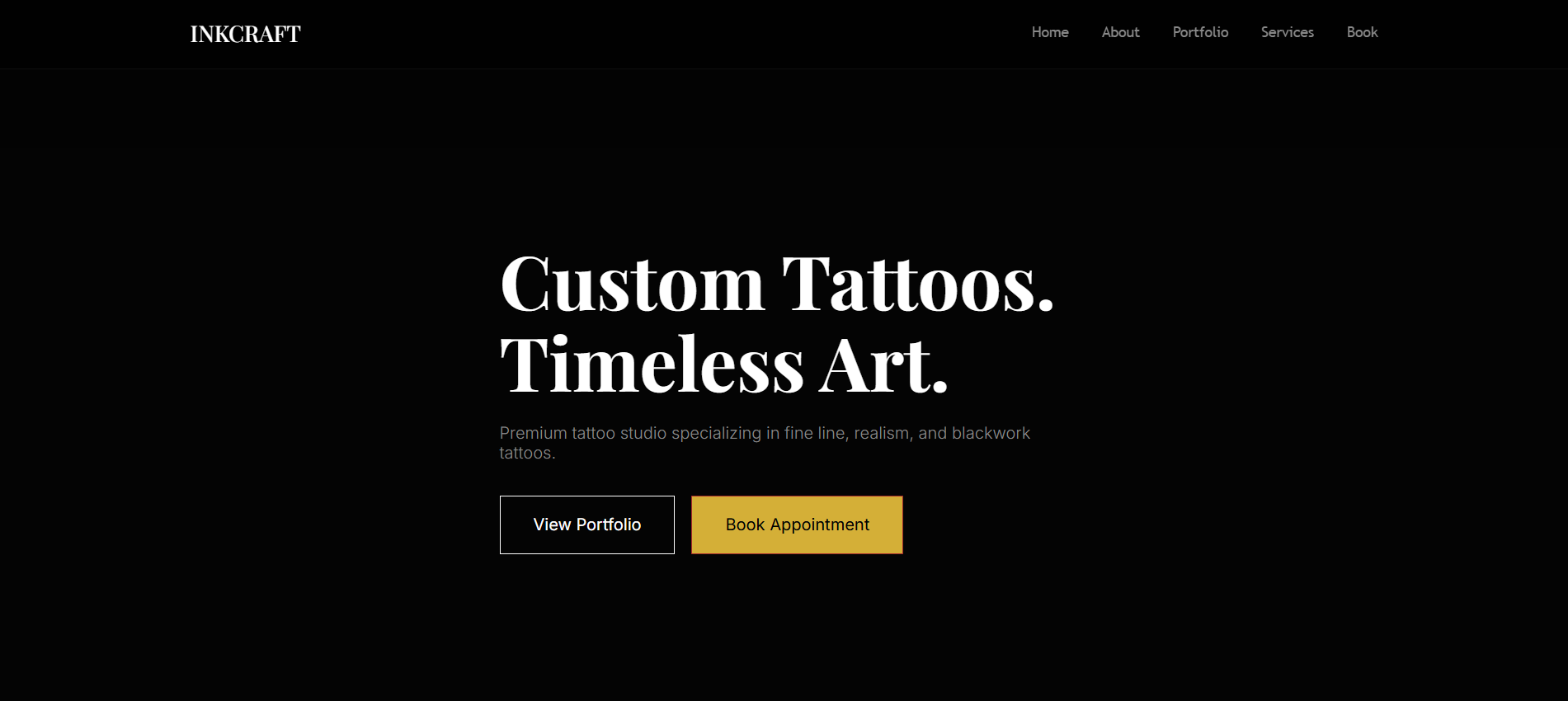 InkCraft Website